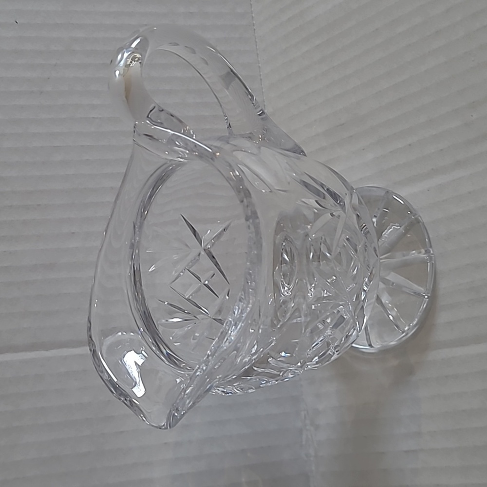 A04: Vintage  Lead Crystal Footed Gravy/Sauce